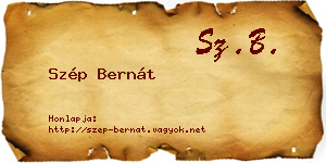 Szép Bernát névjegykártya